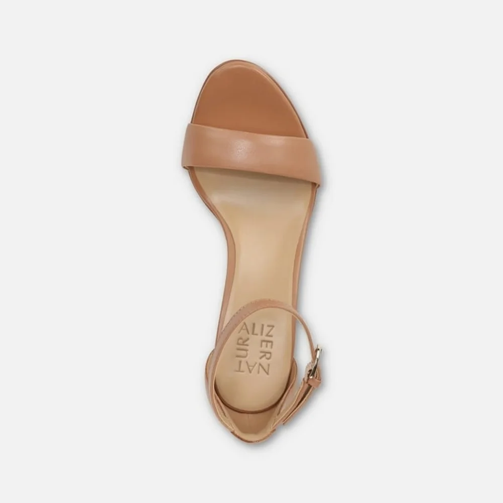 Naturalizer Vera Dress Sandal Size 9.5 Wide Frappe in box Leather Dress Sandal - Picture 4 of 11